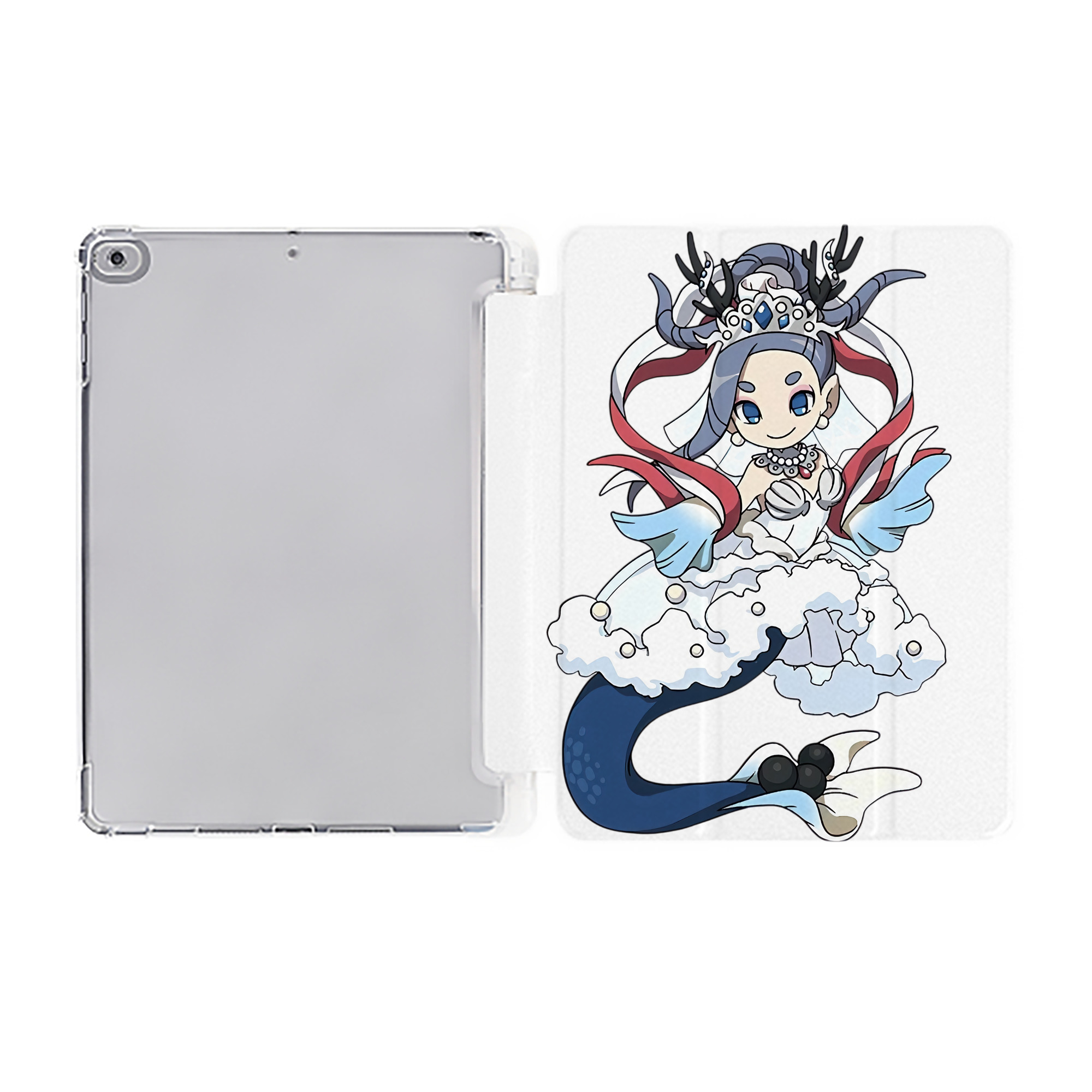 （画像用） 妖怪ウォッチ Yo-kai Watch IPad ケース ペン収納付き 三つ折りスタンド PUレザー×シリコン 対応機種9.5/10.5/10.9インチ